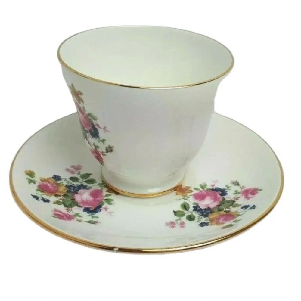 Sadler Wellington England Fine Bone China Coffee Tea Cup & Saucer